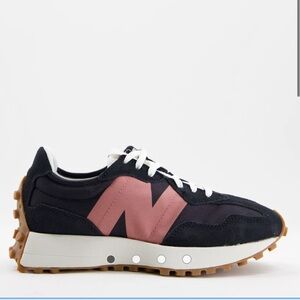 NEW BALANCE 327 sneakers in black and pink